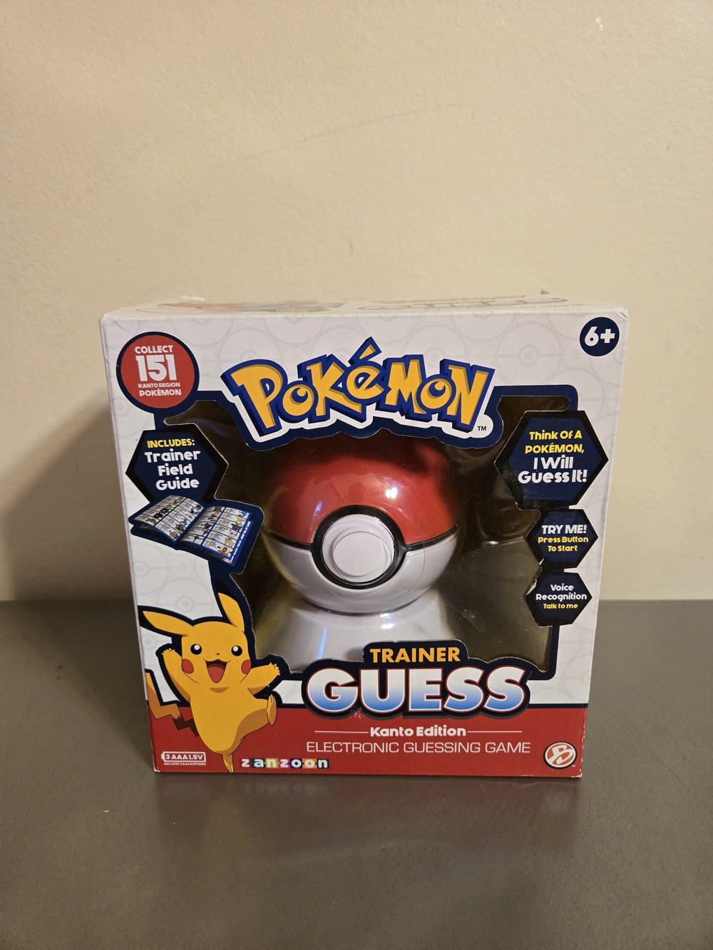 Zanzoon Pokémon Trainer Guess Kanto Edition Electronic Guessing Game